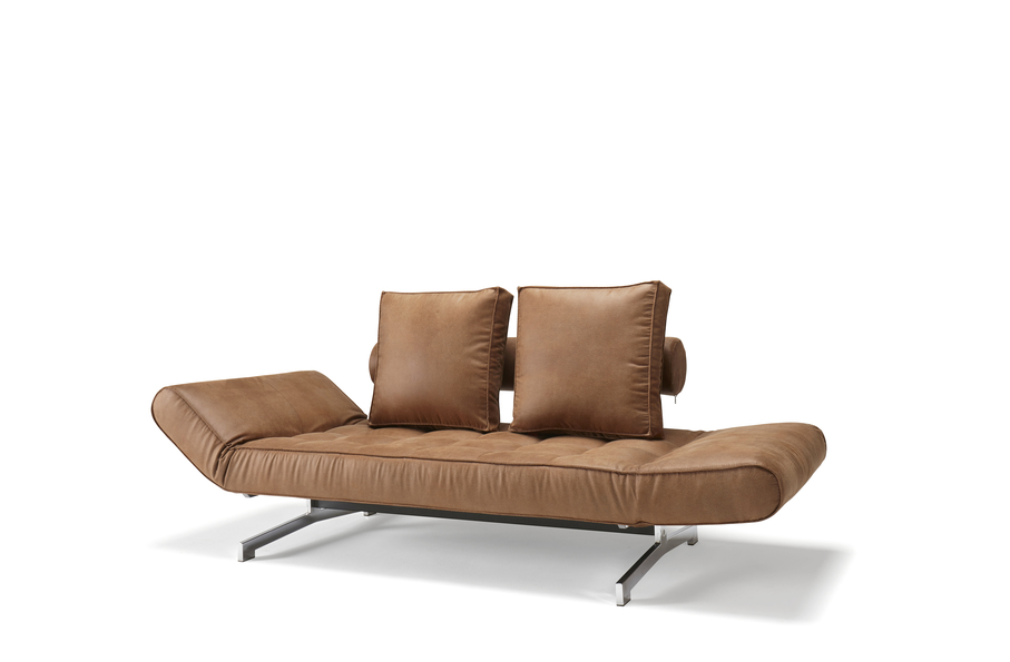 ISTYLE_2015_ _GHIA_DAYBED_ _551_LEATHER_LOOK_BROWN_FAUNAL_ _SOFA_POSITION_ _ELEVATIONlowres