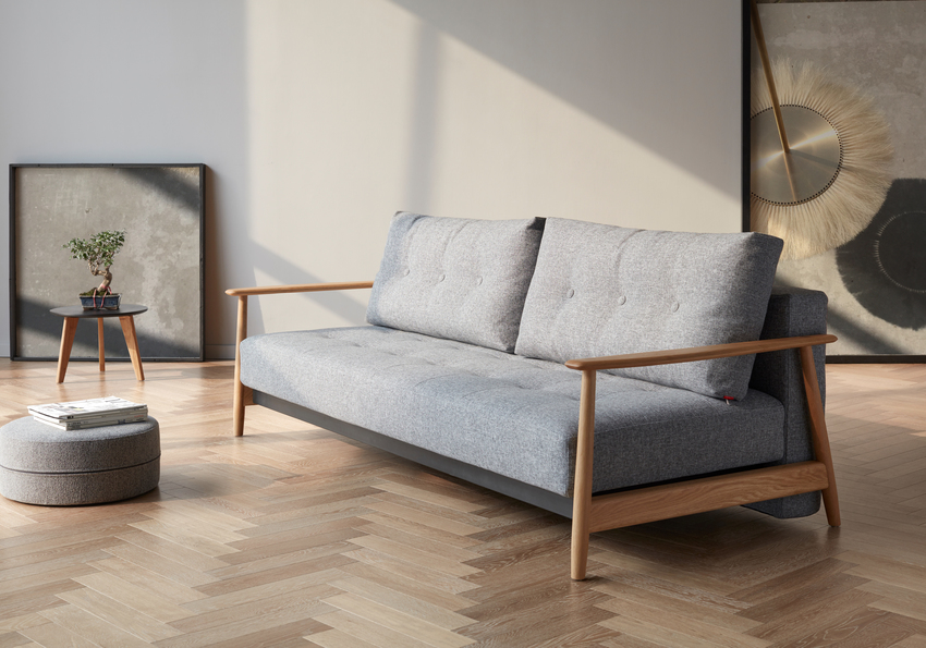 ELUMA DELUXE BUTTON OAK SOFA 565 TWIST GRANITE 2lowres